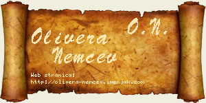 Olivera Nemčev vizit kartica